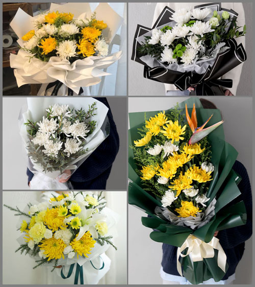 江苏南通如皋市九华镇云屏村白事花束代送